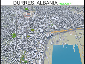 durres city albania 30km 3D Model