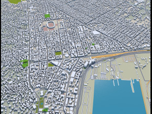 durres city albania 30km 3D Модель