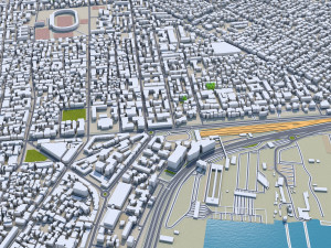 durres city albania 30km 3D Модель
