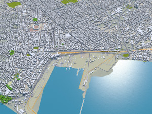 durres city albania 30km 3D Модель