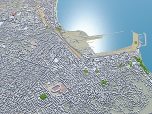 durres city albania 30km 3D Модель