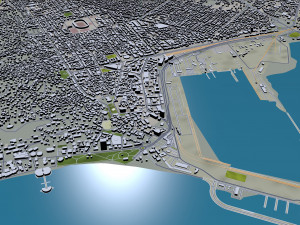 durres city albania 30km 3D Модель