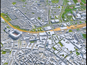 eindhoven city netherlands 30km Modelo 3D