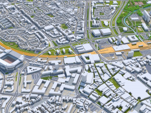 eindhoven city netherlands 30km Modelo 3D