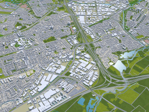 eindhoven city netherlands 30km Modelo 3D