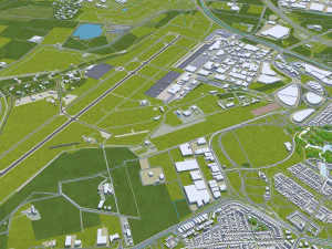 eindhoven city netherlands 30km 3D Model