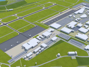 eindhoven city netherlands 30km 3D Model