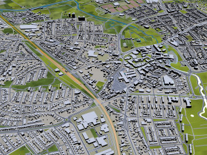 eindhoven city netherlands 30km Modelo 3D