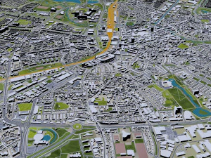 eindhoven city netherlands 30km 3D Model