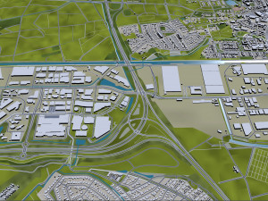 eindhoven city netherlands 30km Modelo 3D