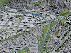 eindhoven city netherlands 30km 3D Model