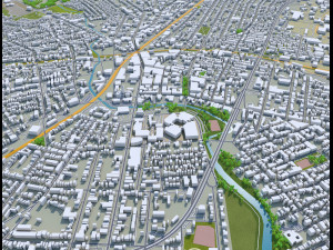elizabeth city new jersey 20km Modello 3D