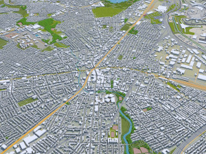 elizabeth city new jersey 20km Modello 3D