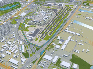 elizabeth city new jersey 20km Modello 3D