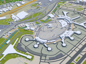 elizabeth city new jersey 20km Modello 3D