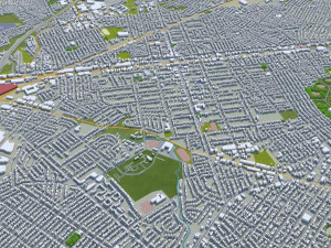 elizabeth city new jersey 20km Modello 3D