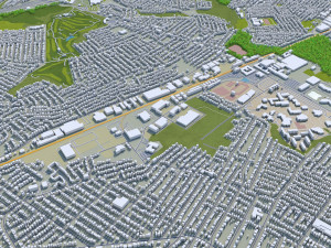 elizabeth city new jersey 20km Modello 3D