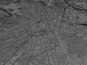 elizabeth city new jersey 20km Modello 3D