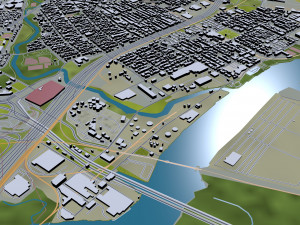 elizabeth city new jersey 20km Modello 3D
