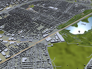 elizabeth city new jersey 20km Modello 3D