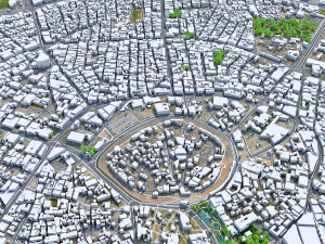 Erbil city iraq 30km 3D Model