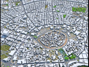 Erbil city iraq 30km 3D Model