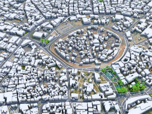 Erbil city iraq 30km 3D Model