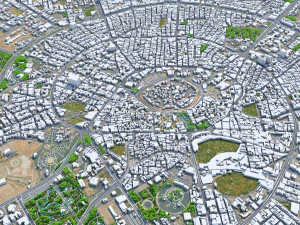 Erbil city iraq 30km 3D Model