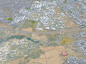 Erbil city iraq 30km 3D Model