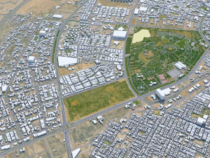 Erbil city iraq 30km 3D Model