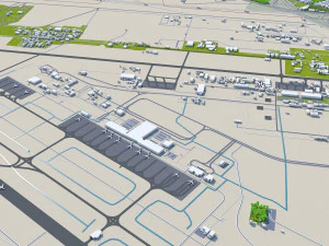 Erbil city iraq 30km 3D Model