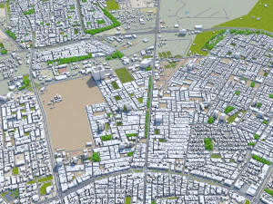 Erbil city iraq 30km 3D Model