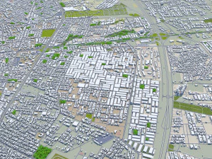 Erbil city iraq 30km 3D Model