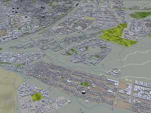 Erbil city iraq 30km 3D Model