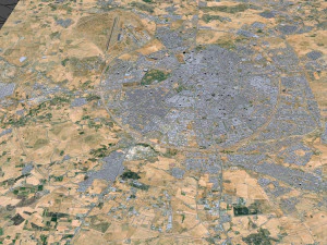 Erbil city iraq 30km 3D Model