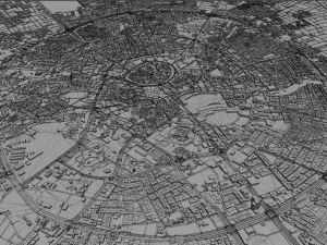 Erbil city iraq 30km 3D Model