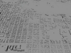 eugene city oregon 70km 3D Model