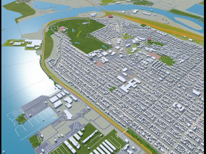 everett washington city usa 50km 3D 模型