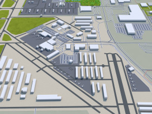 everett washington city usa 50km 3D 模型