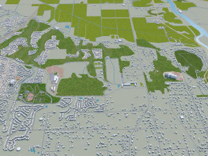 everett washington city usa 50km 3D 模型