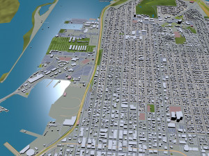 everett washington city usa 50km 3D 模型