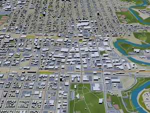 fargo city north dakota 40km 3D Model