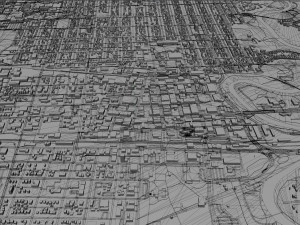 fargo city north dakota 40km 3D 模型