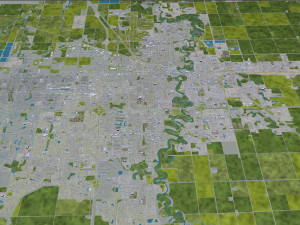 fargo city north dakota 40km 3D 模型