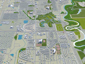 fargo city north dakota 40km 3D Model