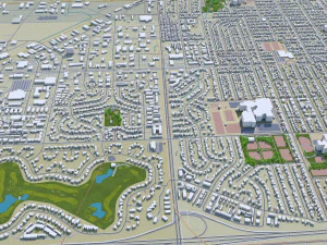 fargo city north dakota 40km 3D Model
