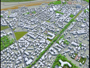 fes city morocco 40km 3D Model