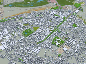 fes city morocco 40km 3D Model
