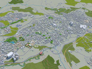 fes city morocco 40km 3D-Modell
