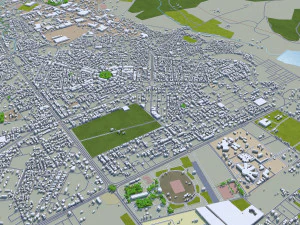 fes city morocco 40km 3D Model